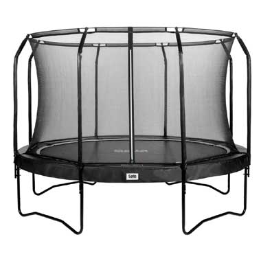 Salta Premium Black Edition trampoline rond met veiligheidsnet - 396 cm - zwart