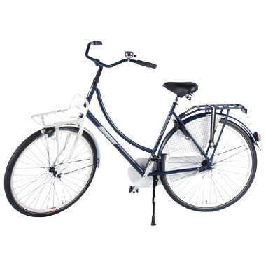 SalutoniI Omafiets Glamour - 28 inch - wit en zwart