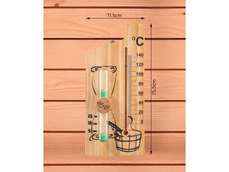 Sauna thermometer (Zandloper met thermometer)