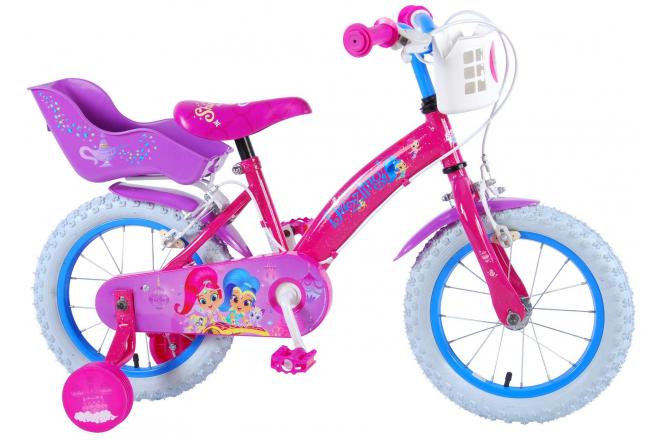 Shimmer & Shine Kinderfiets - Meisjes - 14 inch - Roze