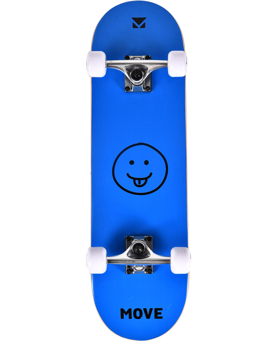 Skateboard smile blue