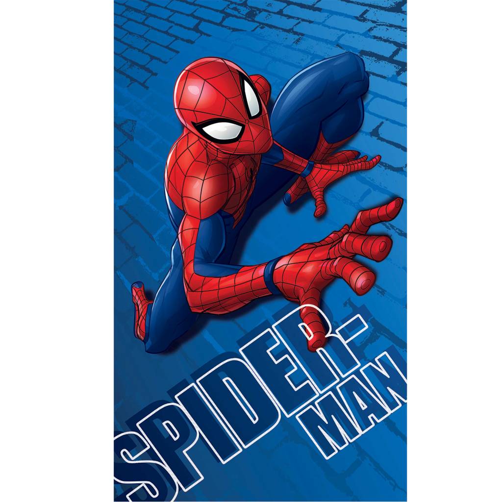 Spider-man Strandlaken Wall - 70x120cm - katoen