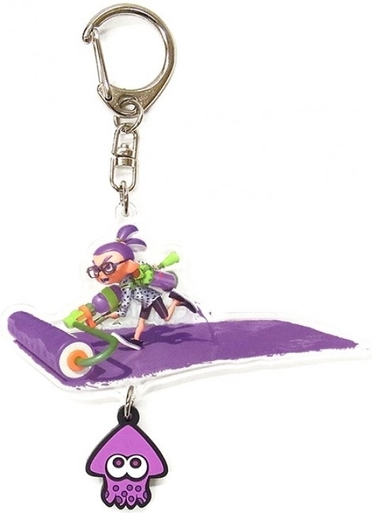 Splatoon Acrylic and Rubber Keychain - Boy (Roller)