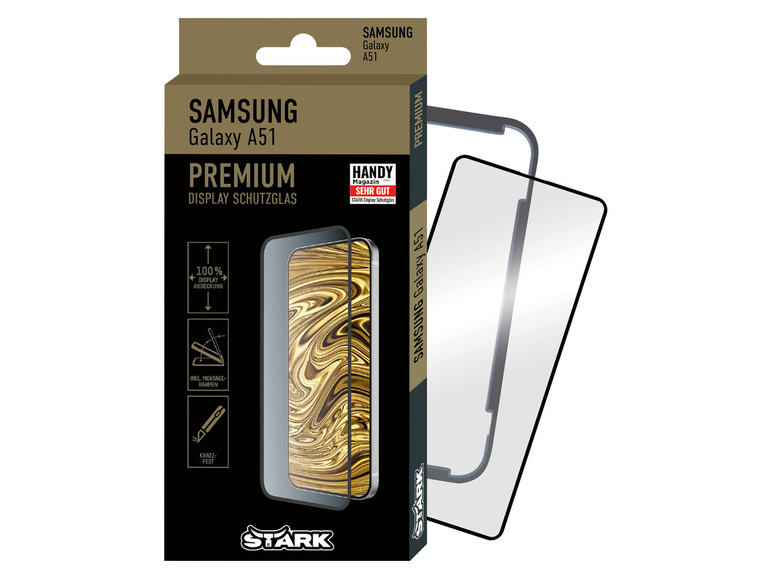 Stark Premium Full Cover glazen smartphone sch (SAMSUNG Galaxy A51)