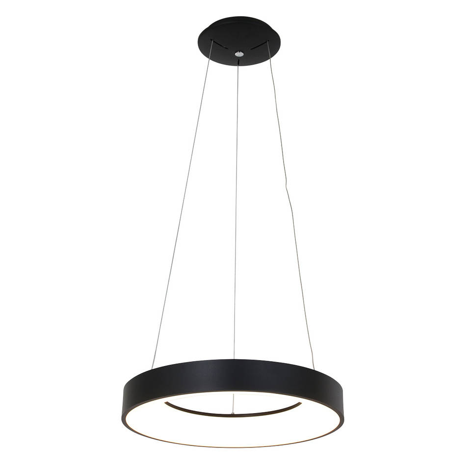 Steinhauer Hanglamp Ringlede Ø 48 cm 40 Watt LED zwart