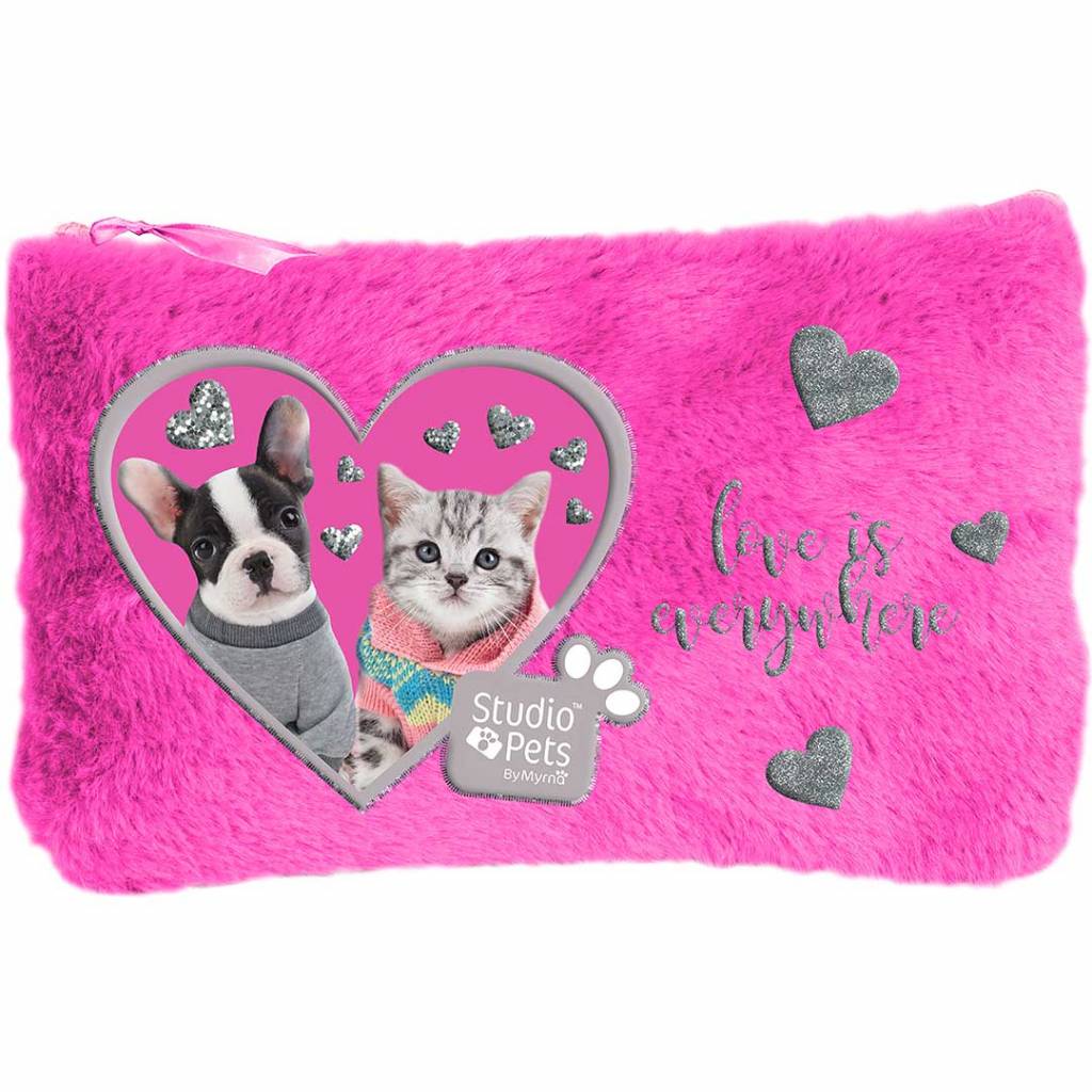 Studio Pets etui love is everywhere - 12,7 x 20 cm - Pluche