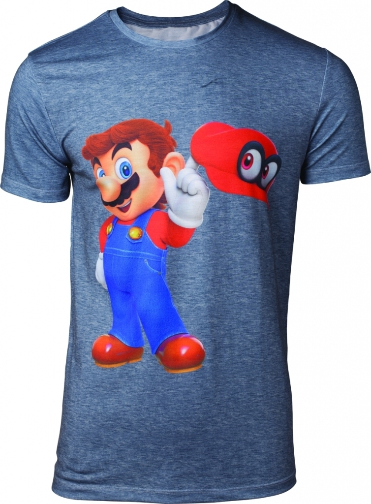 Super Mario - Odyssey Mario & Cappy Men\s T-shirt