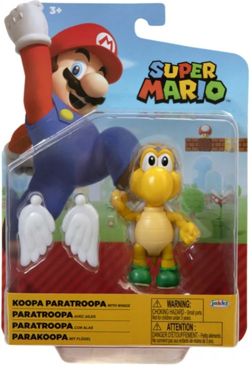 Super Mario Action Figure - Koopa Paratroopa with Wings (Green)