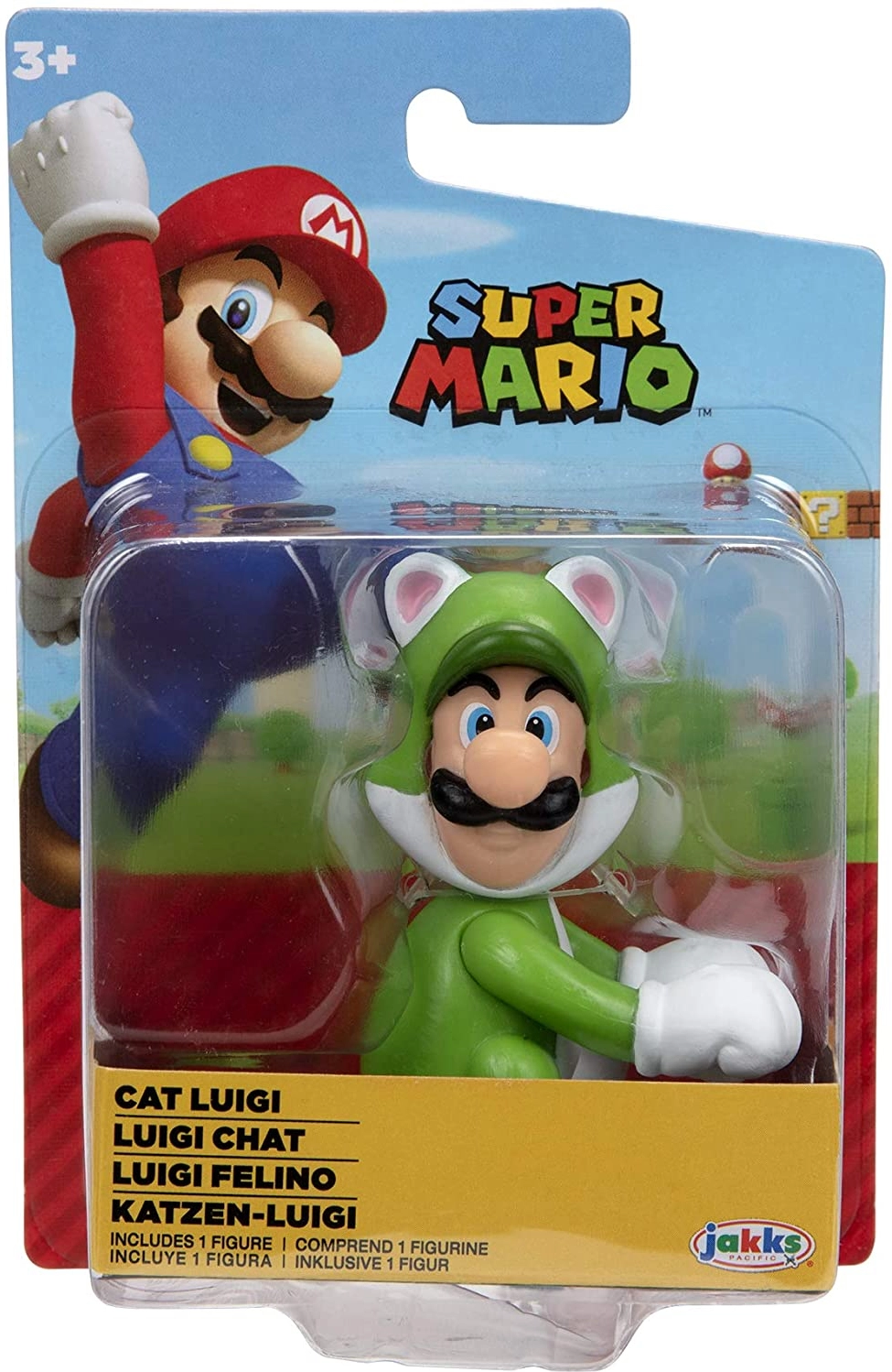 Super Mario Mini Action Figure - Cat Luigi