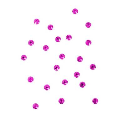 Swarovski steentjes crystal fuchsia roze - 24 stuks - kristal