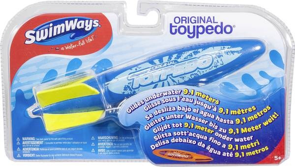 SwimWays duikspeelgoed Toypedo Original blauw 25,5 cm