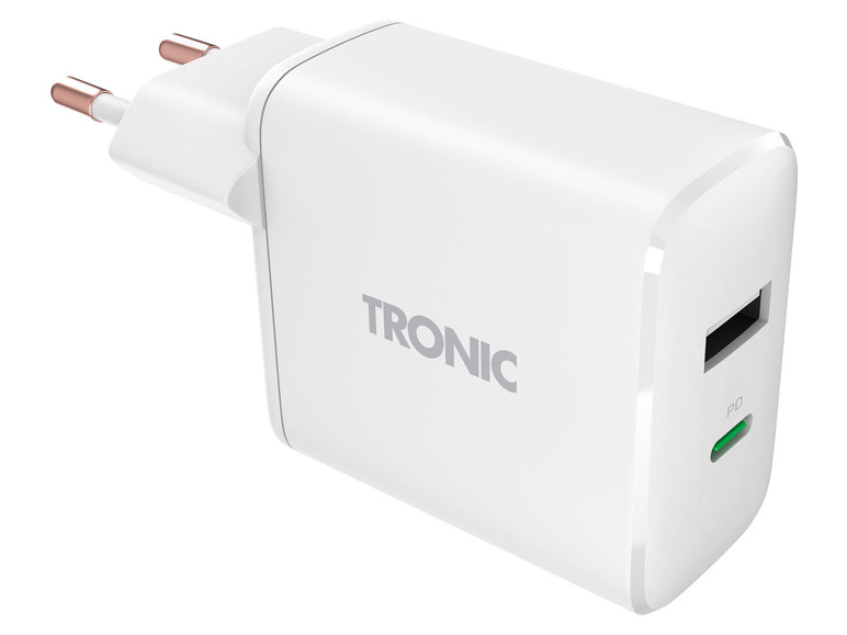 TRONIC Dual USB-oplader (Wit)