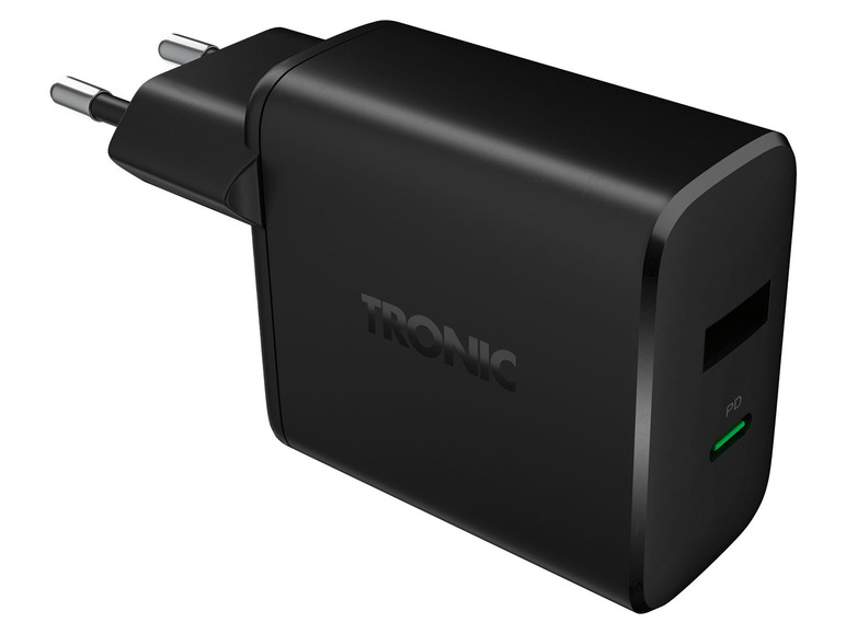 TRONIC Dual USB-oplader (Zwart)