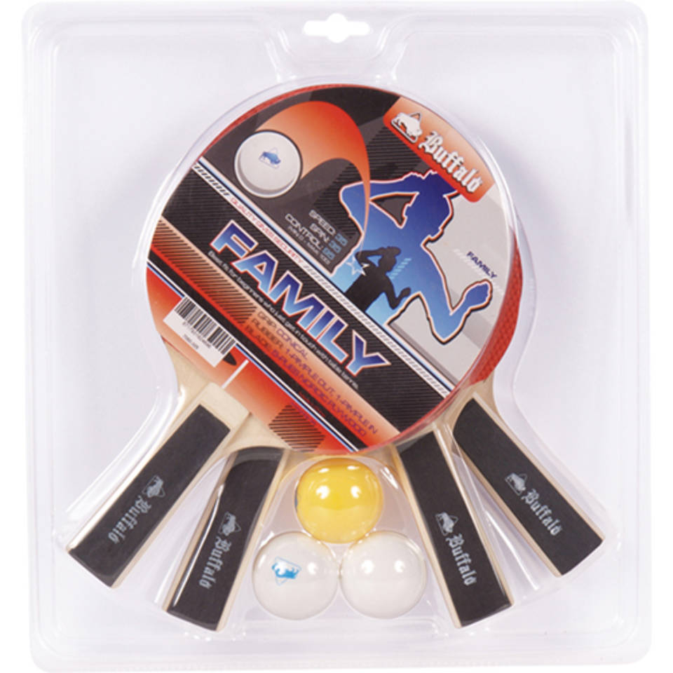 Tafeltennis bat set buffalo family