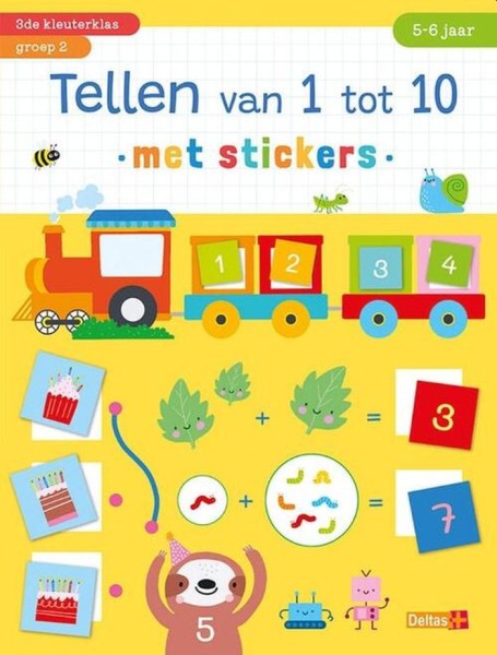 Tellen Van 1 Tot 10 Met Stickers (5-6 Jaar)