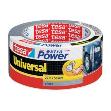 Tesa extra Power Universal, ft 50 mm x 25 m, grijs