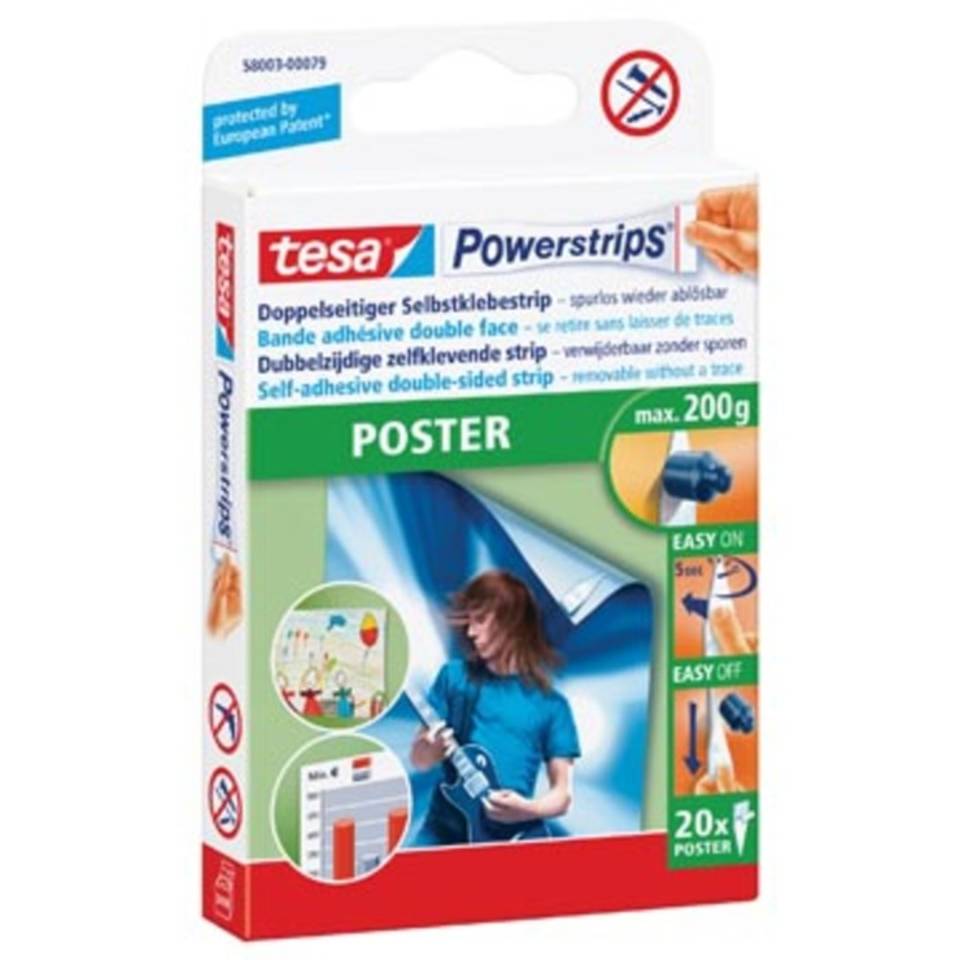 Tesa powerstrip poster BLS20