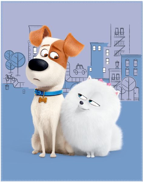 The Secret Life of Pets Plaid Friends 110x140cm 100% Polyester