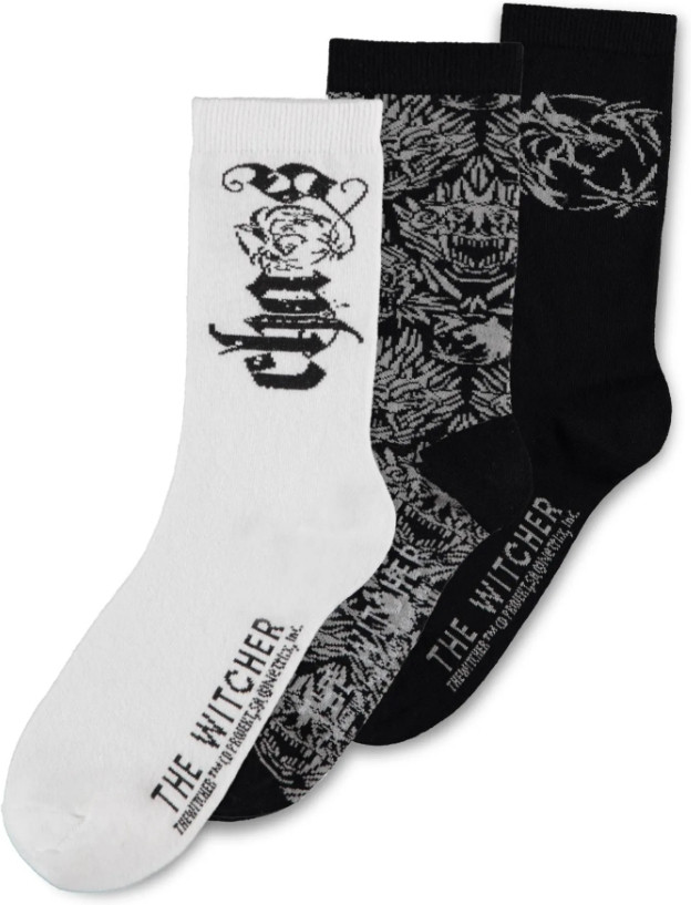 The Witcher - Chaos Magic - Men\s Crew Socks (3Pack)