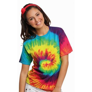 Tie-dye t-shirt rainbow xl