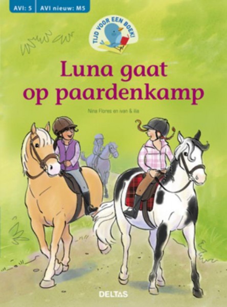 Tijd voor een boek Luna gaat op Paardenkamp