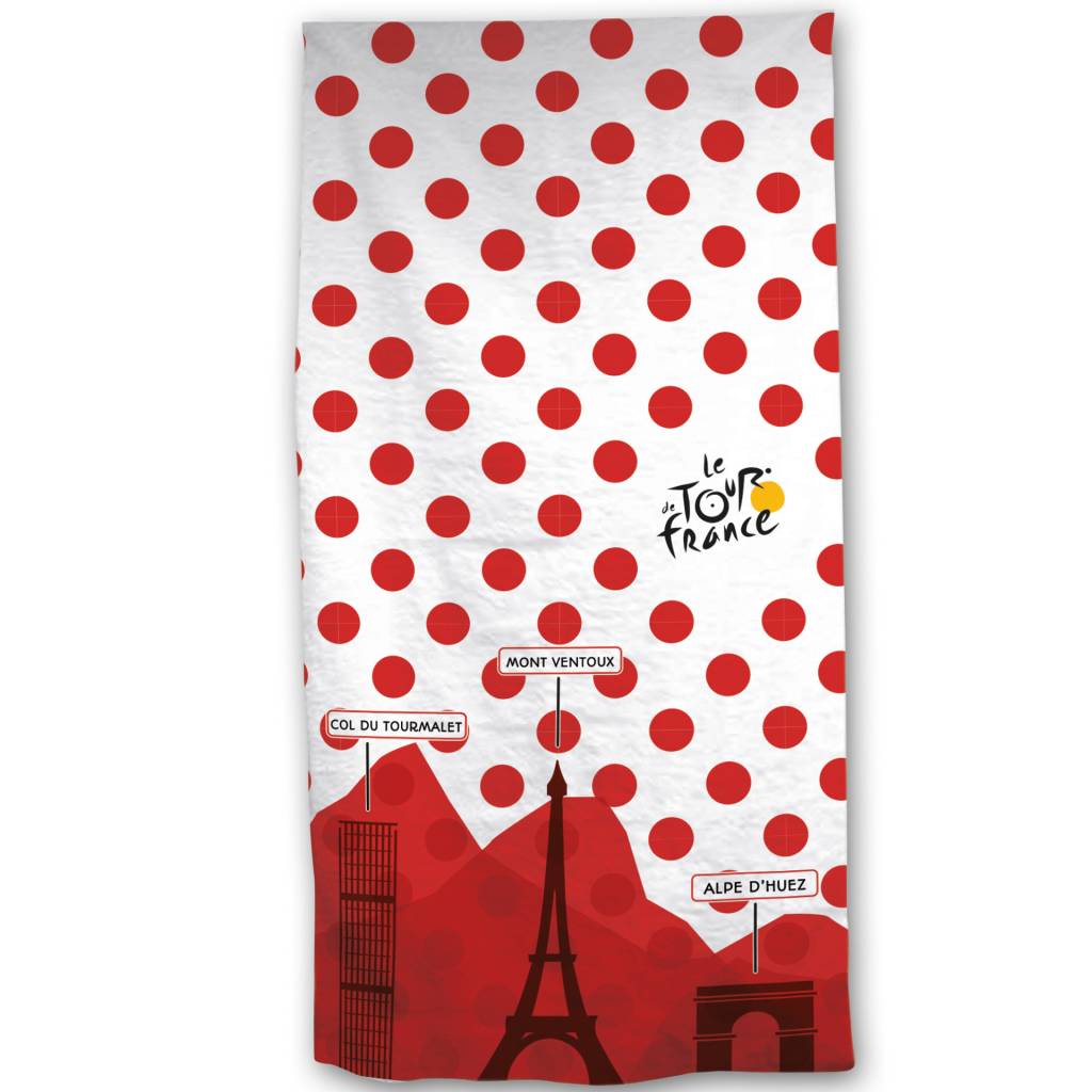 Tour de France Strandlaken Bolletjestrui - 70 x 140 cm - Katoen