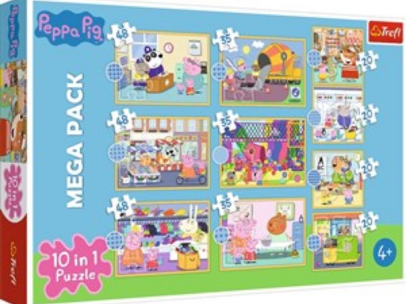 Trefl Puzzel 10 in 1 Peppa Pig