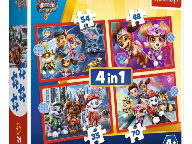 Trefl paw patrol the movie 4 in 1 puzzel