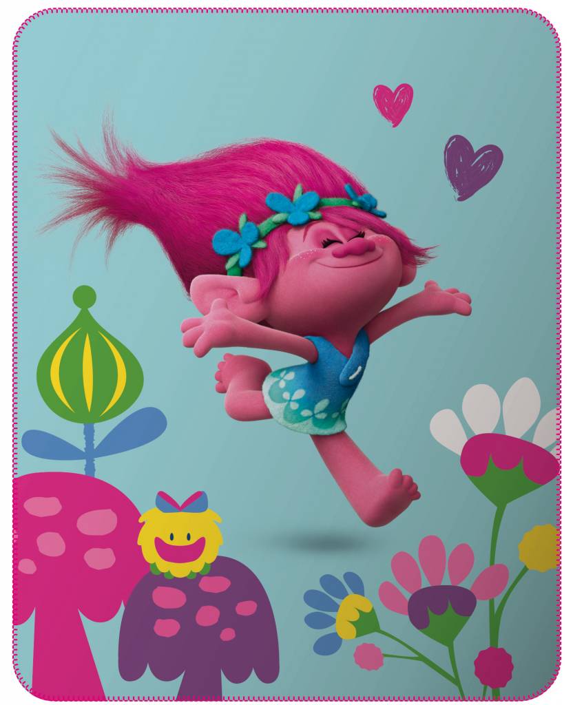 Trolls Plaid Cute 110x140cm Polyester