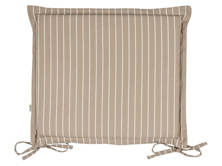 Tuinstoelkussen 38 x 42 cm (Beige/gestreept)