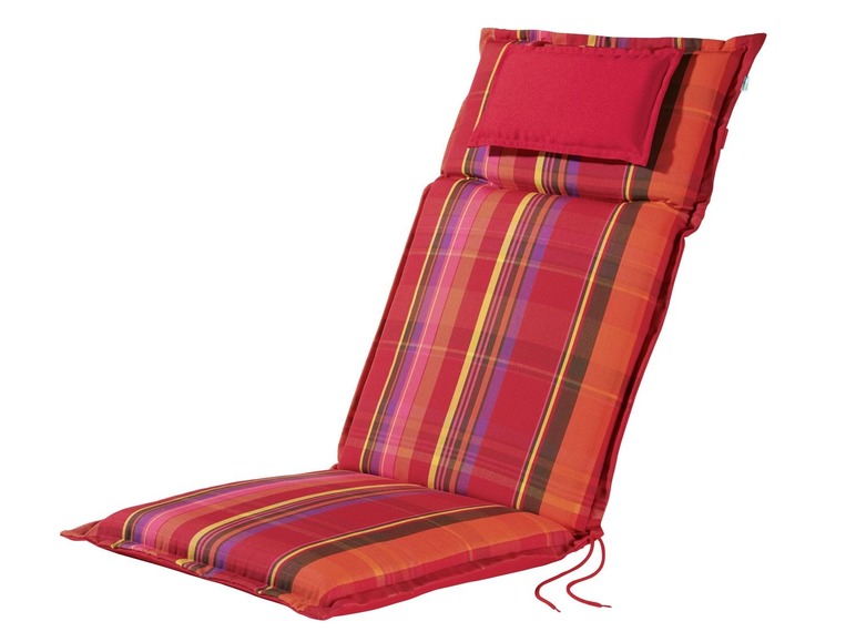 Tuinstoelkussen premium 120 x 50 cm Rood