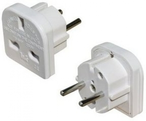 UK to Euro Plug Adaptor