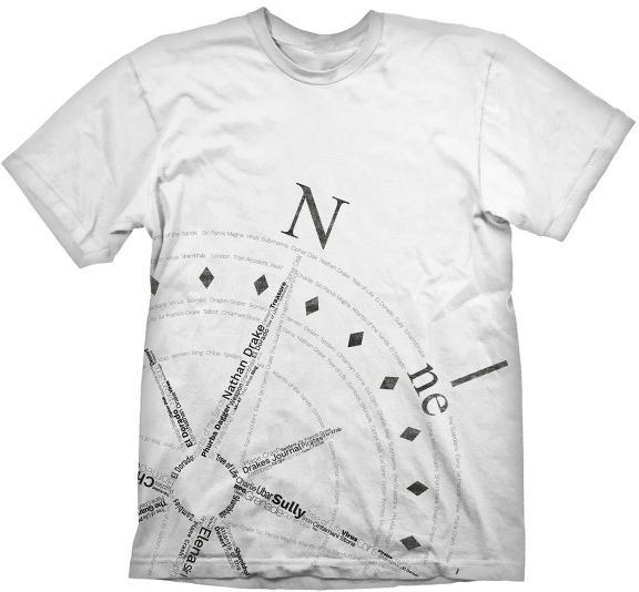 Uncharted 4: A Thief\s End T-Shirt Compass