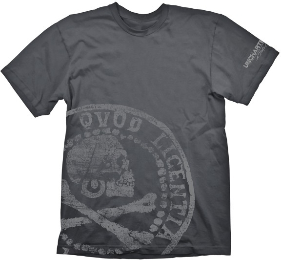 Uncharted 4: A Thief\s End T-Shirt Pirate Coin Oversize