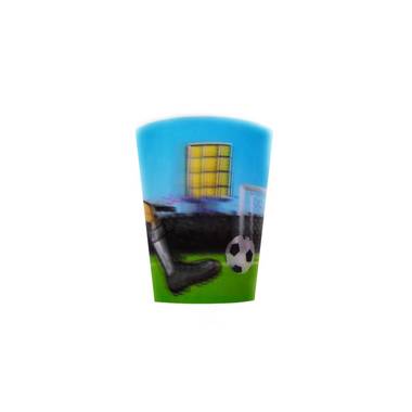 Voetbal bekers 3d 250ml 4 stuks