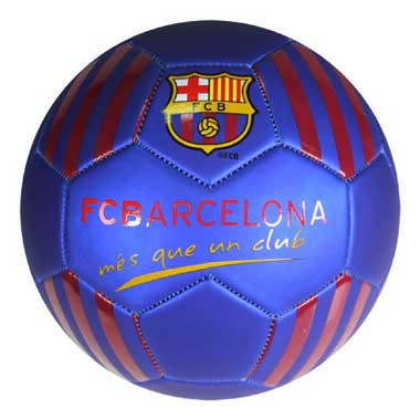 Voetbal metallic blauw - FC Barcelona