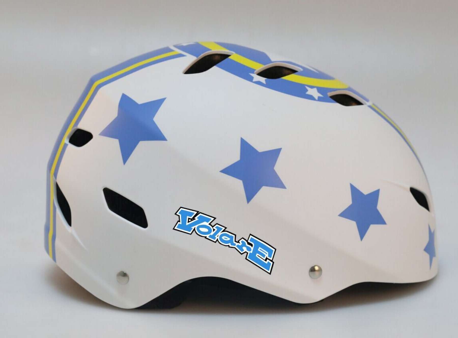 Volare Skatehelm Blauw Rode Sterren