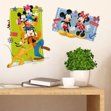 Walplus kids decoratie sticker - disney mickey mouse & vrienden