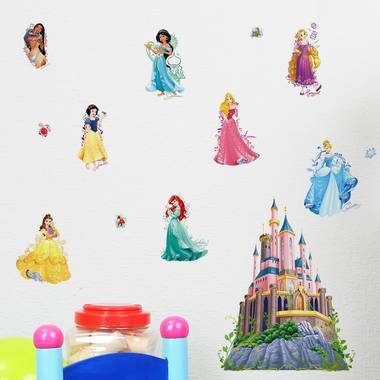 Walplus kids decoratie sticker - disney prinsessen