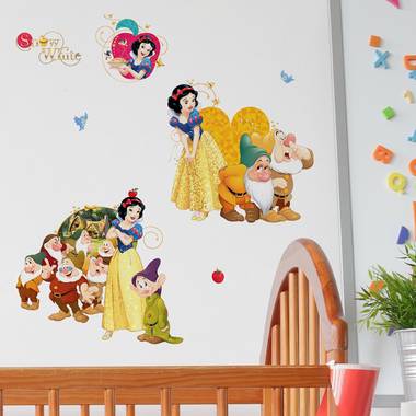 Walplus kids decoratie sticker - disney sneeuwwitje en de zeven dwergen