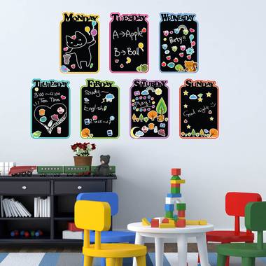 Walplus krijtbord decoratie sticker - kinder agenda