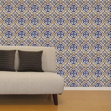 Walplus muur decoratie sticker - talavera tegels 8 x stickervel