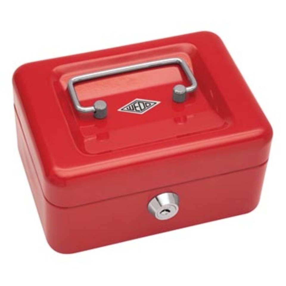 Wedo Geldkistje, ft 12,5 x 11,5 x 8 cm, rood