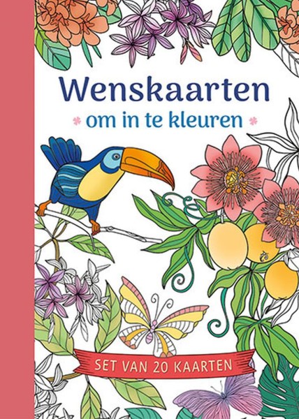 Wenskaarten om in te kleuren