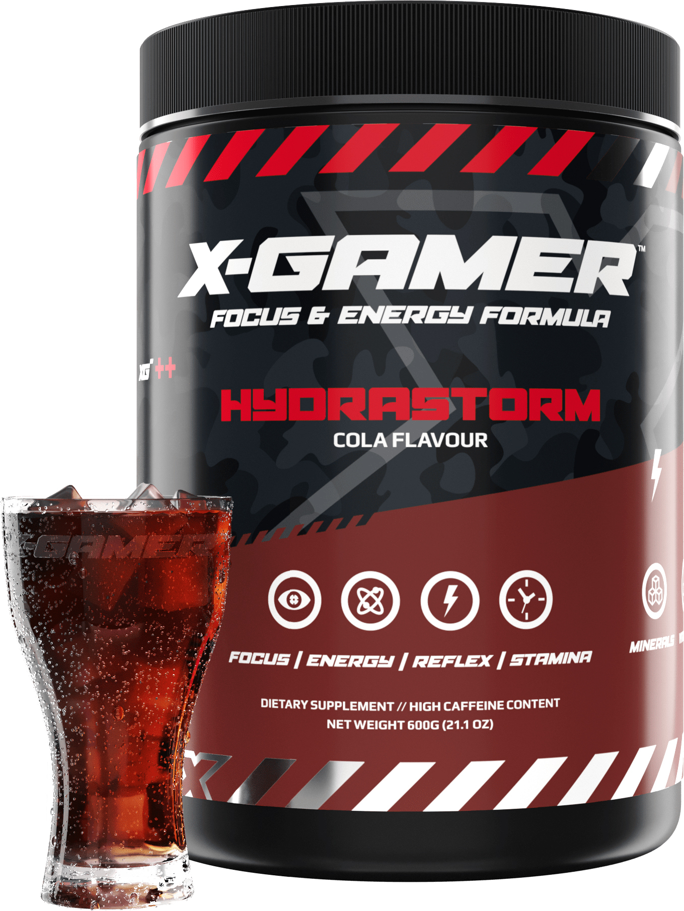 X-Gamer Focus & Energy Formula - Hydrastorm Tub