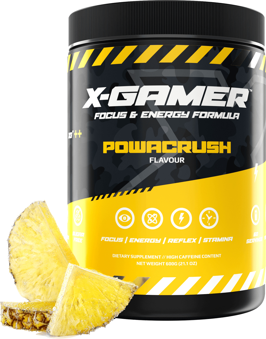 X-Gamer Focus & Energy Formula - Powacrush Tub