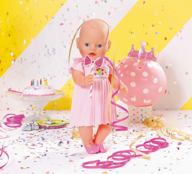 Zapf Creation Baby Born pop Happy Birthday roze 43 cm