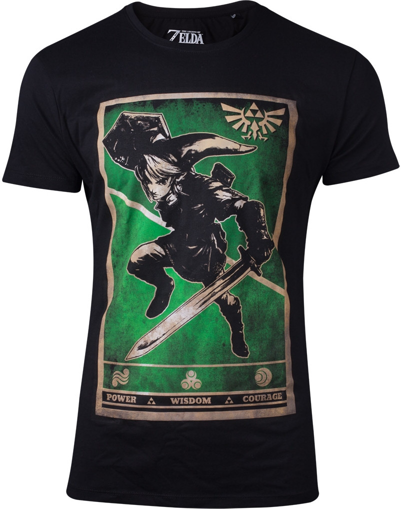 Zelda - Propaganda Link Triforce Men\s T-shirt