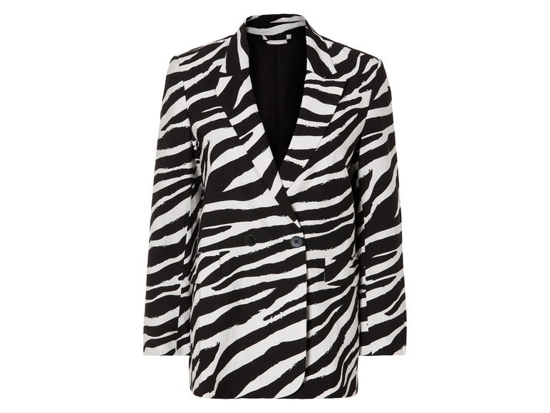 esmara Dames blazer (42, Zwart/wit)