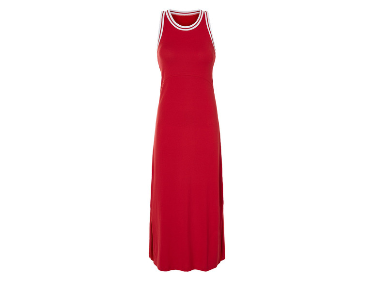 esmara Dames midi-jurk (M (40/42), Rood)